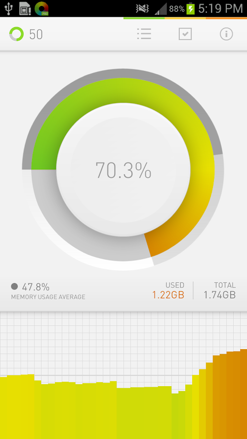 Android application Memory Reboot PRO screenshort