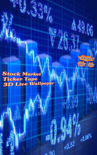 Stock Market Ticker Tape 3D