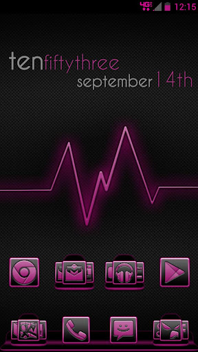 Serenity Launcher Theme Pink