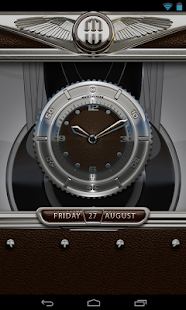 Clock Widget Brown Eleplant - náhled