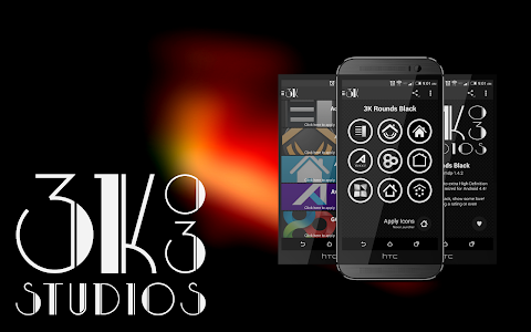 Screenshot 3K Rounds Black - Icon Pack v1.4.2