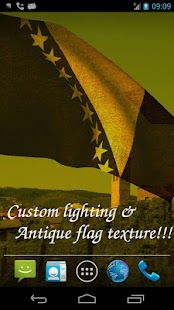 3D Bosnia Flag Live Wallpaper Screenshots 6
