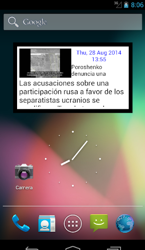 Widget del diario EL PAIS