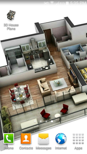 3D Apartment-House Plans