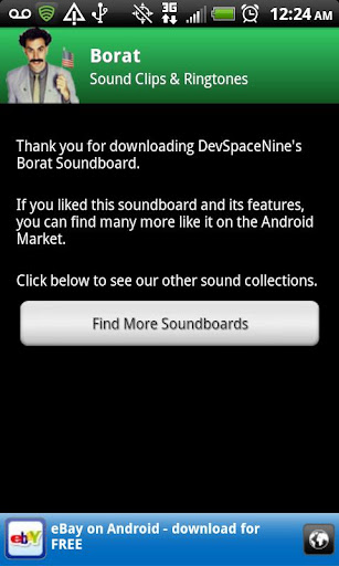 Borat Soundboard Android app Screenshot 2