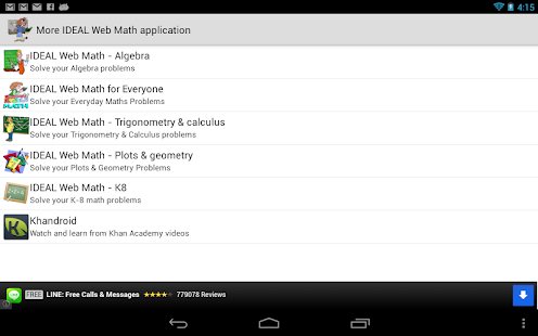 IDEAL Web Math General Math Screenshots 9