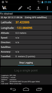 GPS Logger for Android - screenshot thumbnail