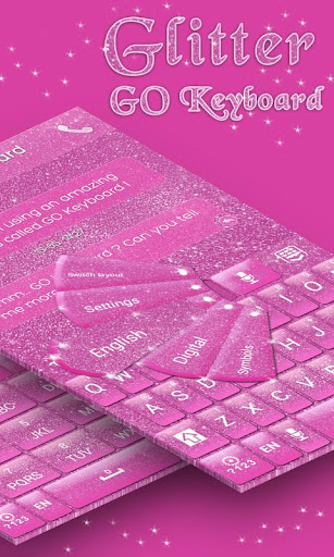 Glitter GO Keyboard Theme