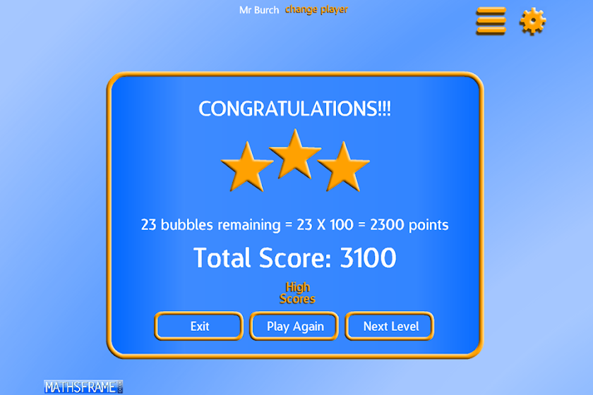Bubble Pop Multiplication Free Screen 3