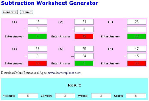 免費下載教育APP|Subtraction Creator app開箱文|APP開箱王