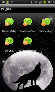 Download GOSMSTHEME Howl at the Moon APK
