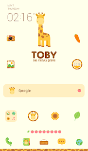 Free giraffe toby dodol theme APK for PC