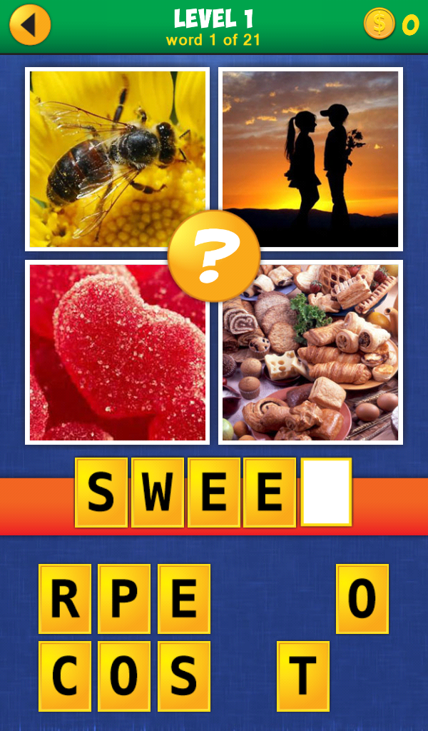 4 Pics 1 Word: Reloaded Screen 1