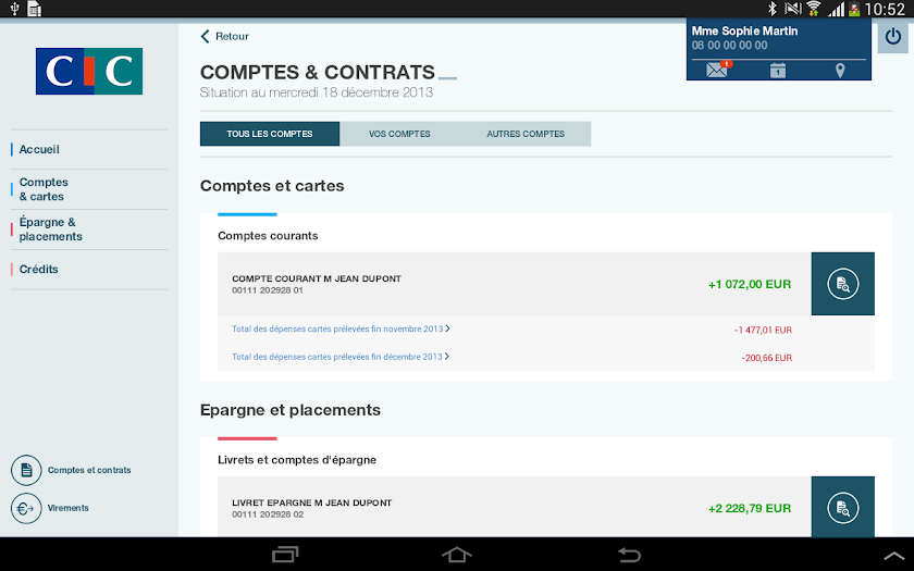 CIC pour Tablettes Screen 2