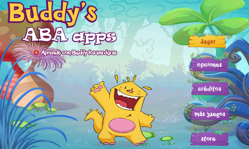 Android application Buddy learns the vegetables screenshort