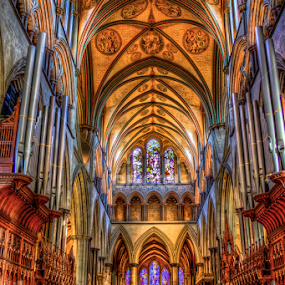 Salisbury Cathedral by G. Stetson - Buildings & Architecture Places of Worship ( salisbury cathedral, church, stained glass, cathedral )