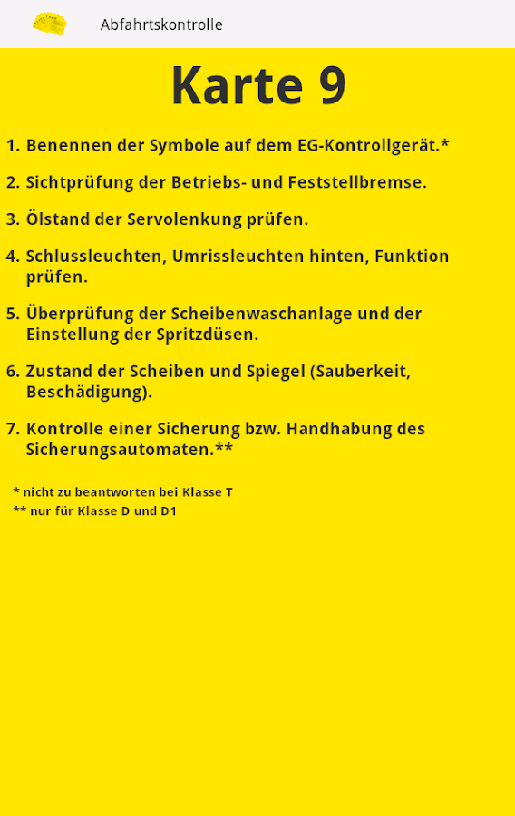 Abfahrtskontrolle Karten 1-10 – Android-Apps auf Google Play