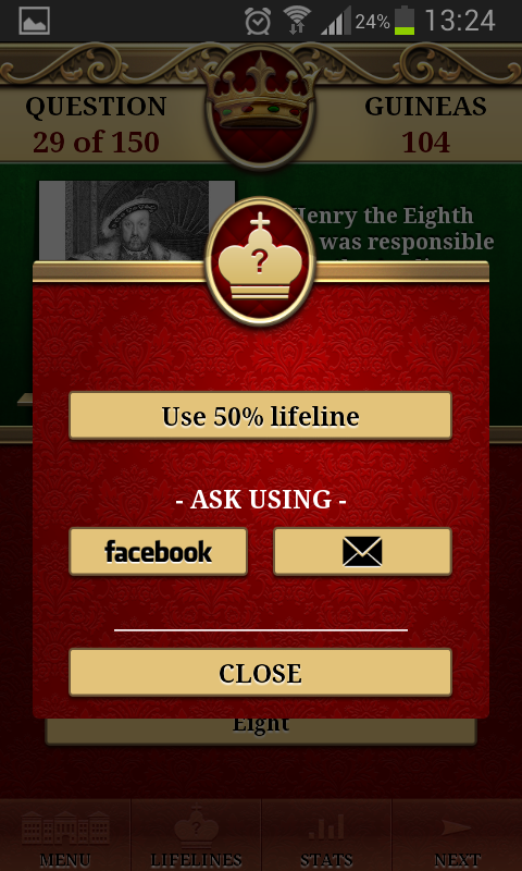 Genius Quiz Modern History Screen 2