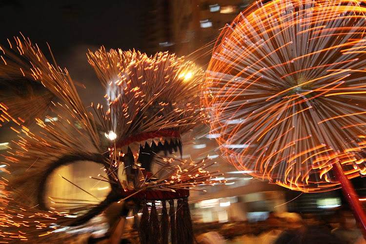 The Mid-Autumn Festival of Hong Kong, a tradition to celebrate moon watching or lunar worship. 