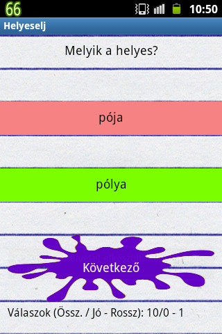 【免費教育App】Helyeselj! - Helyesírás teszt-APP點子