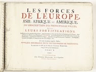 Titelpagina voor het tweede deel van het prentwerk: Les Forces de l'Europe, Asie, Afrique et Amerique, ca. 1702