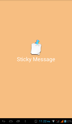 Sticky Messaage