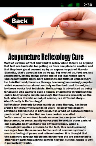 【免費健康App】Acupuncture Reflexology Cure-APP點子