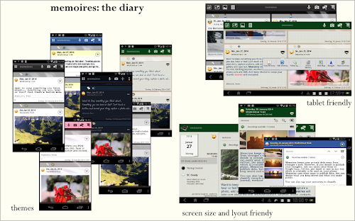 Android application Memoires: the Diary screenshot