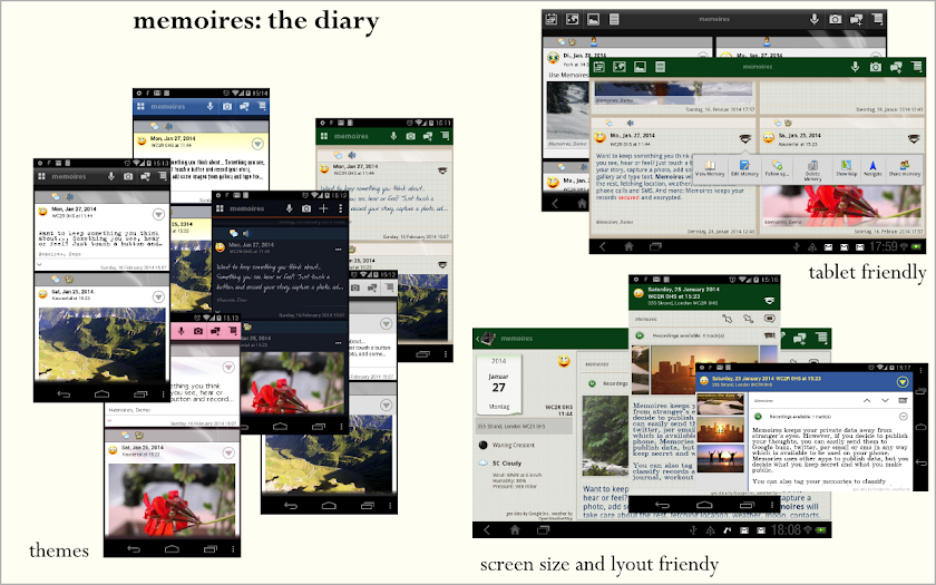 Memoires: the Diary Screen 1