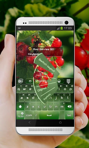 【免費個人化App】紅色漿果 GO Keyboard Theme-APP點子