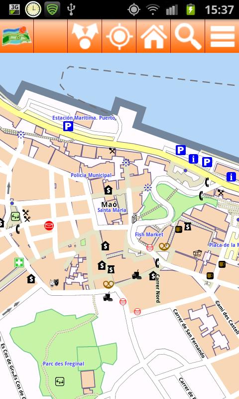 Menorca Offline mappa Map Screen 3