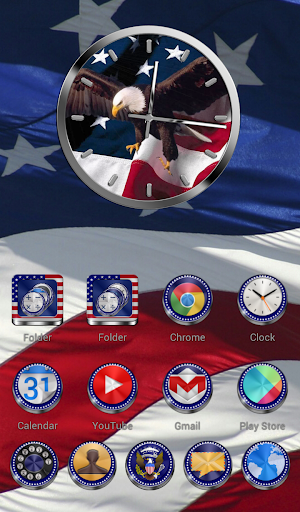 Next Launcher Theme USA 3D