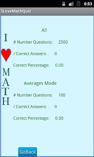 I Love Math Quiz
