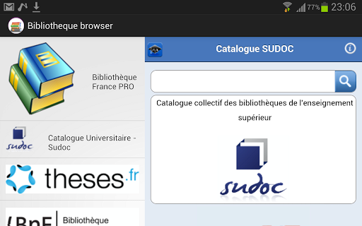 eLibrary Browser