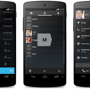 ExDialer Android KitKat Dark APK Latest 