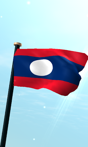 Laos Flag 3D Free Wallpaper