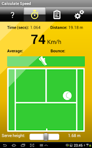 Tennis Serve Speed Lite screenshot 0
