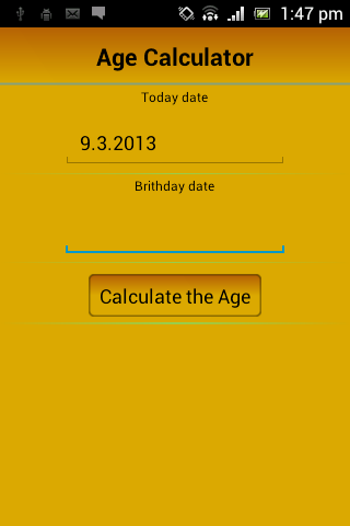 Age Calculate