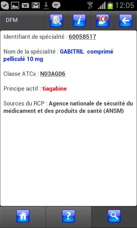 Dictionnaire du Médicament Screen 3