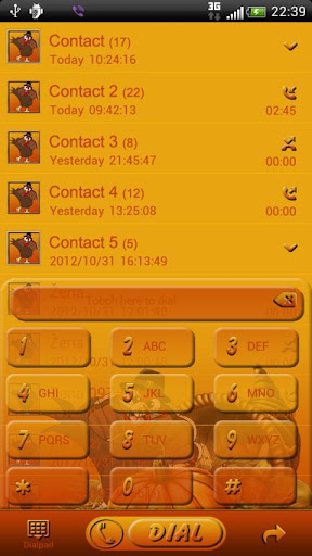 【免費個人化App】Thanksgiving Day GO Contacts-APP點子