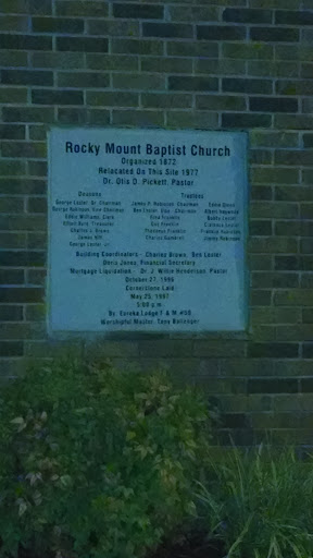 Rocky Mount Baptist Church Gift Block