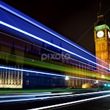 Big Ben Light Trails  by Jon Raffoul -  