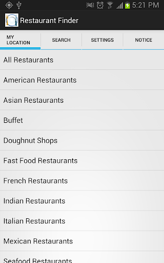 Restaurant Finder