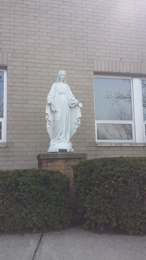 Anne and Frank Memorial Mary Statue