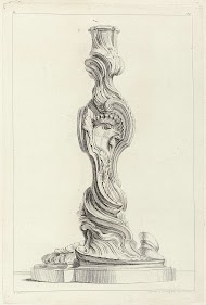 Ontwerp voor de voet van een kandelaar