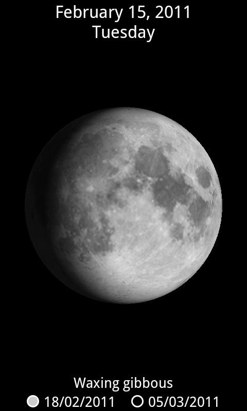 Android application Moon 3D screenshort