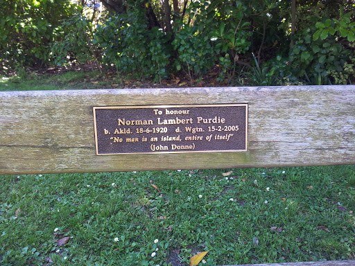 Norman Lambert Purdie Memorial Bench