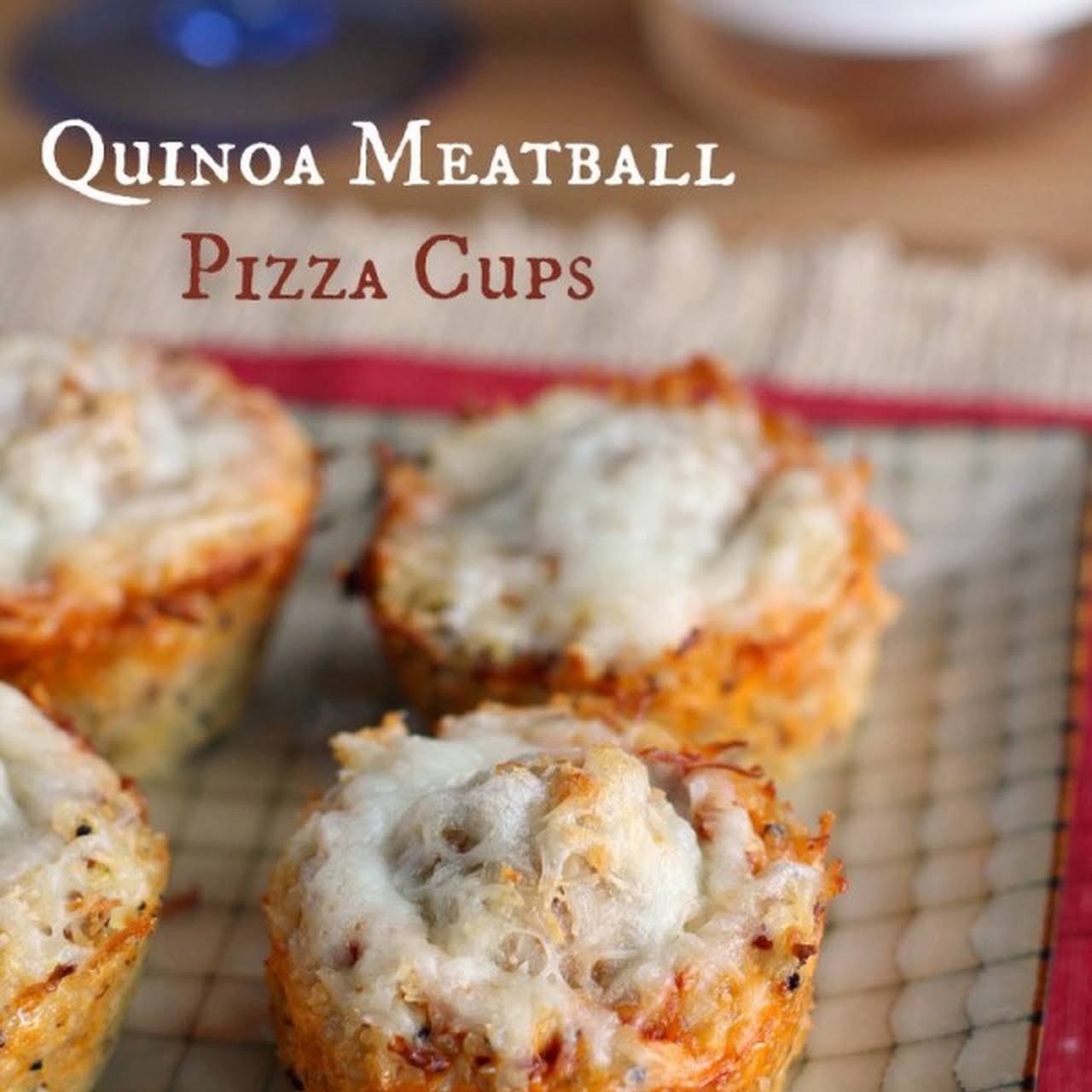 Quinoa Meatball Pizza Cups