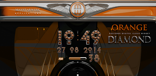 Изображения Digi Clock Widget Orange Diamo на ПК с Windows