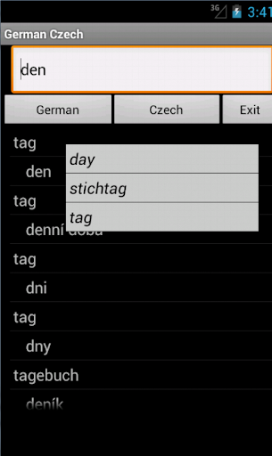 German Czech Dictionary